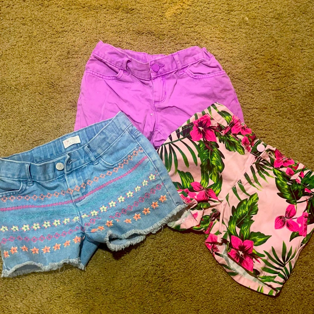 Bundle of girls summer shorts from children’s place with adjustable waist